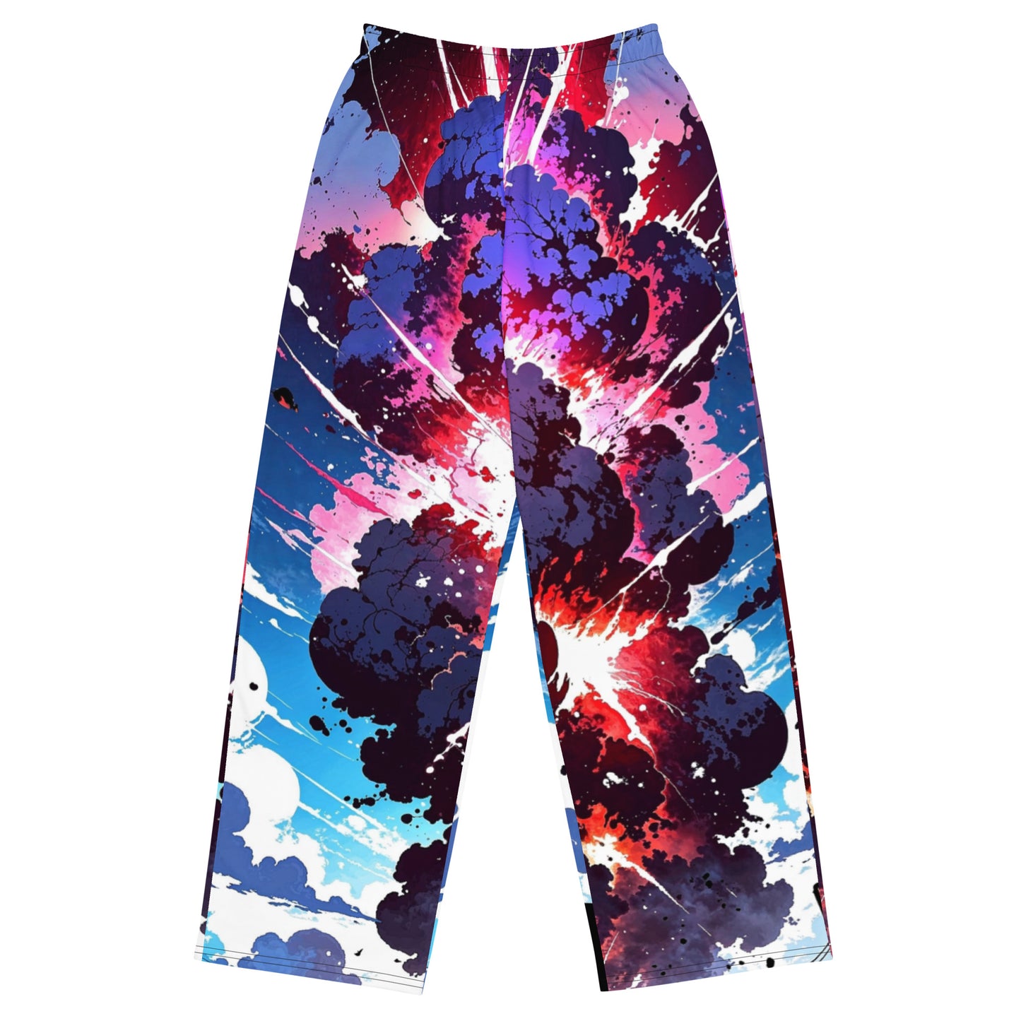 All-over print unisex wide-leg pants